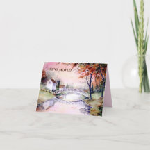 Arched Bridge New Home We Have Moved Announcement