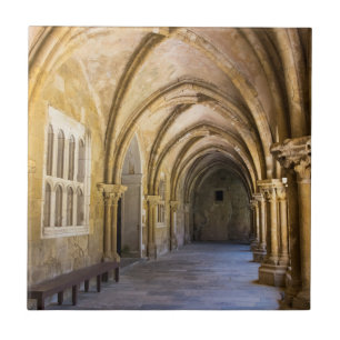 Arched Cathedral Cloister Hallway Tile