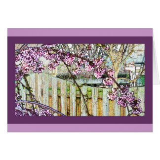 Arched Cherry Blossom Branch card