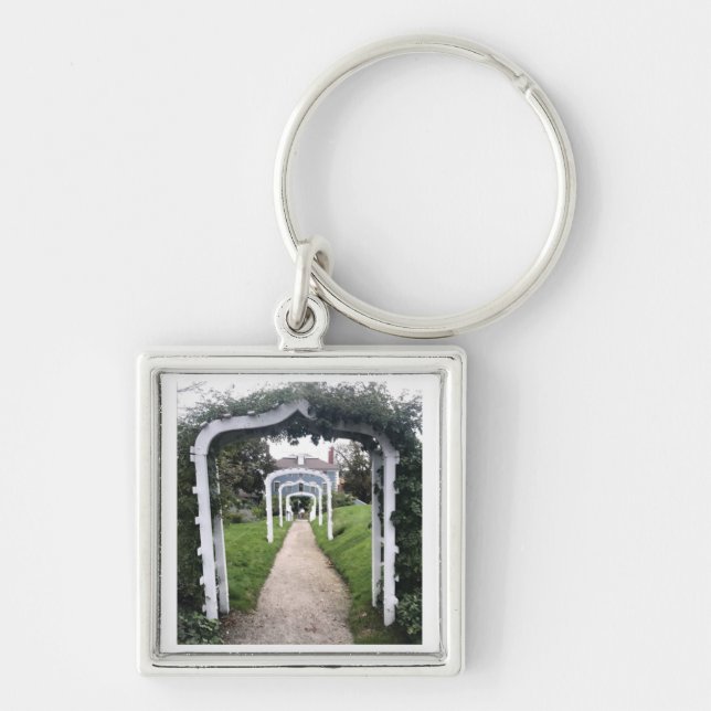 Arched Garden Trellis Keychain (Front)