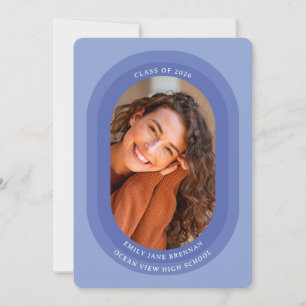 Arched Photo Graduation Announcement Card