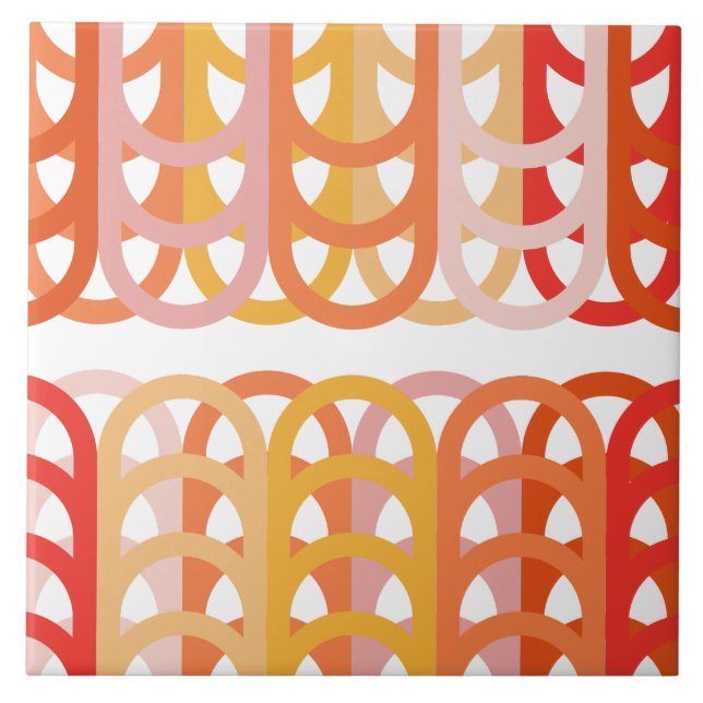 Arched retro pattern  tile (Front)