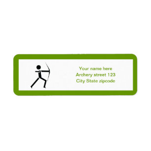 Archer avec son arc noir, tir à l'arc vert coutume