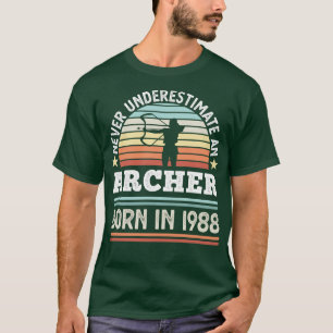 Archer born 1988 40th Birthday Archery Gift  T-Shirt