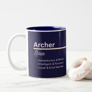 Archer Boy Personalized Name Definition Mug