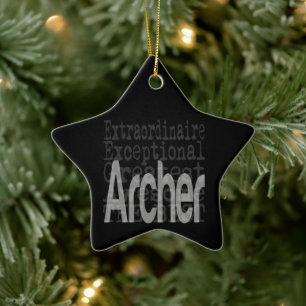 Archer Extraordinaire Ceramic Ornament