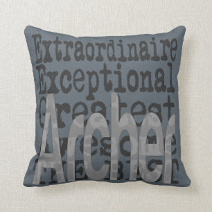 Archer Extraordinaire Throw Pillow