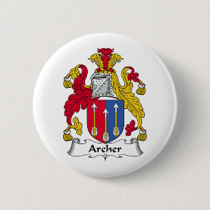 Archer Family Crest 2 Inch Round Button