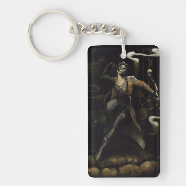 Archer full body with steampunk style keychain (Front)
