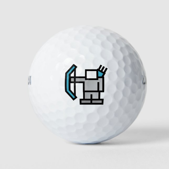 Archer in Blue Golf Balls (Front)
