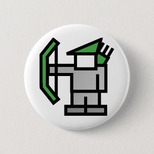 Archer in Green 2 Inch Round Button