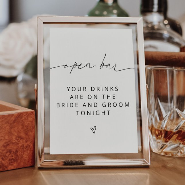 ARCHER Minimalist Open Bar Sign (Creator Uploaded)