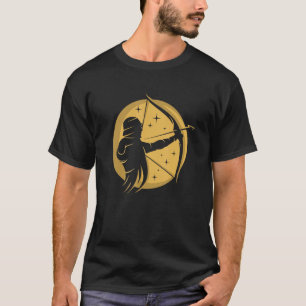 Archer Moon Bow  Target Arrow Bowman Archery Garnd T-Shirt