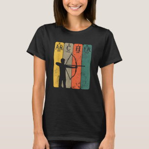 Archer Periodic Table Elements Bow Hunting Archery T-Shirt
