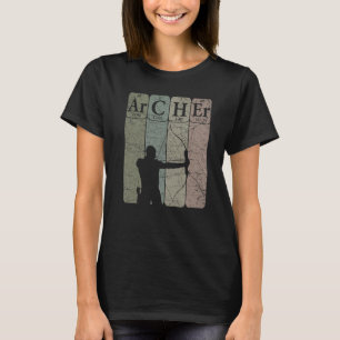 Archer Periodic Table Elements Bow Hunting Archery T-Shirt