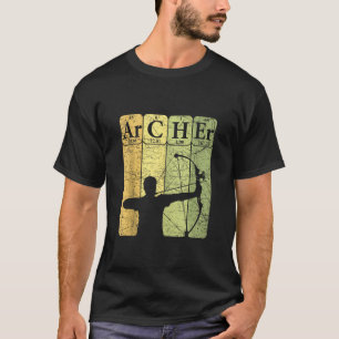 Archer Periodic Table Elements Bow Hunting Archery T-Shirt