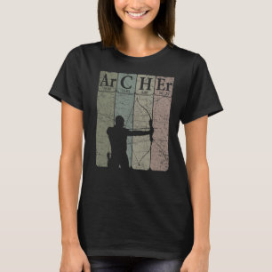 Archer Periodic Table Elements Bow Hunting Archery T-Shirt