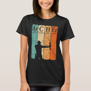 Archer Periodic Table Elements Bow Hunting Archery T-Shirt