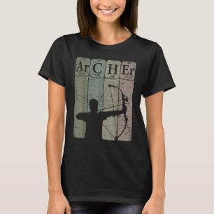 Archer Periodic Table Elements Bow Hunting Archery T-Shirt