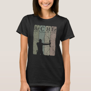 Archer Periodic Table Elements Bow Hunting Archery T-Shirt