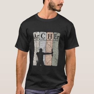 Archer Periodic Table Elements Bow Hunting Archery T-Shirt