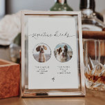 ARCHER Pet Signature Drink Sign<br><div class="desc">Include your fur-babies in your wedding with this adorable signature drink sign.</div>