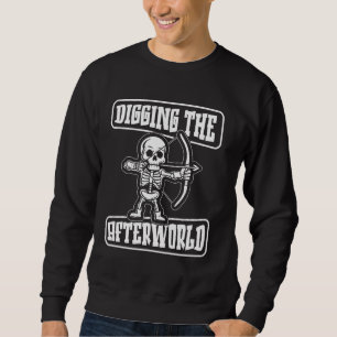 Archer Skeleton Target Bow Bowman Arrow - Archery Sweatshirt