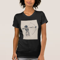 Archeress Watercolor Silhouette
