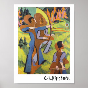 Archers (1935-1937) by Ernst Ludwig Kirchner Poster