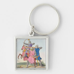 Archers and a Cross-bowman, 1312, from 'Ancient Ar Keychain