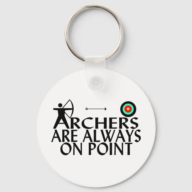 Archers Are Always On Point Keychain (Front)
