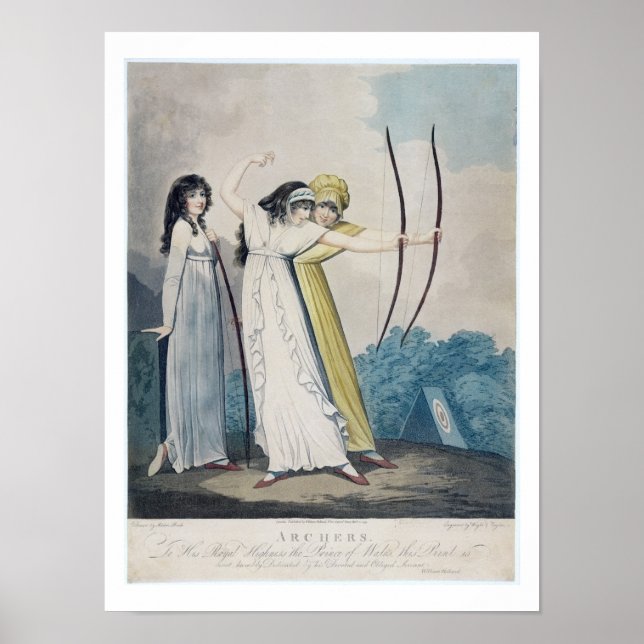 Archers, engraved by J.H. Wright (fl.1795-1838) an Poster (Front)