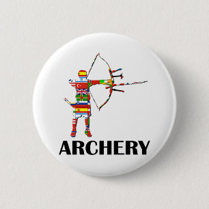 Archery 2 Inch Round Button