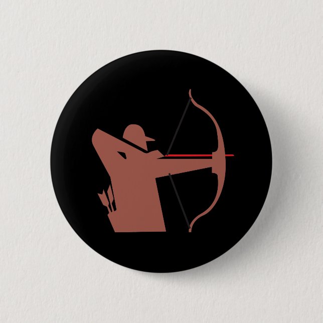 Archery 2 Inch Round Button (Front)