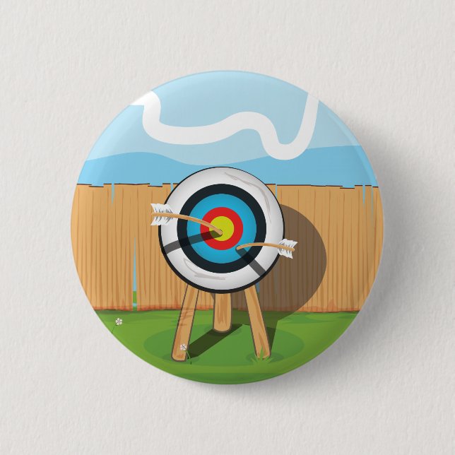 Archery 2 Inch Round Button (Front)