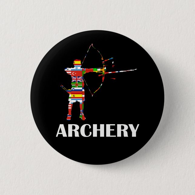 Archery 2 Inch Round Button (Front)