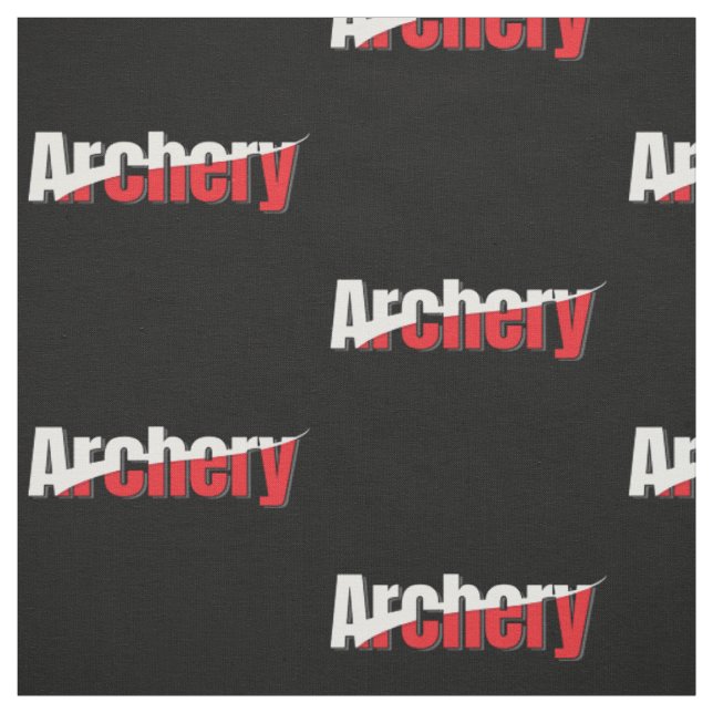 Archery Abstract Swish - Graphic Two-Tone Art Fabric (Swatch)