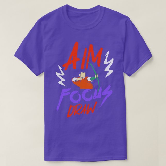 Archery Aim Focus Draw T-Shirt (Design Front)