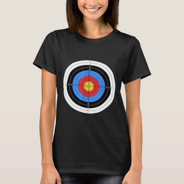 Archery And Gun Range Target Practice T-Shirt (Front)