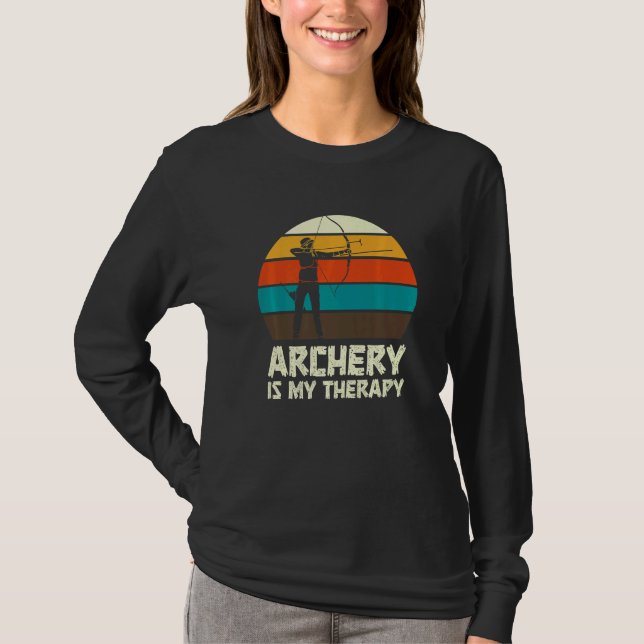 Archery Archer Bow Hunting Fun T-Shirt (Front)