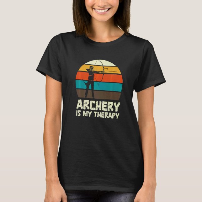 Archery Archer Bow Hunting Fun T-Shirt (Front)