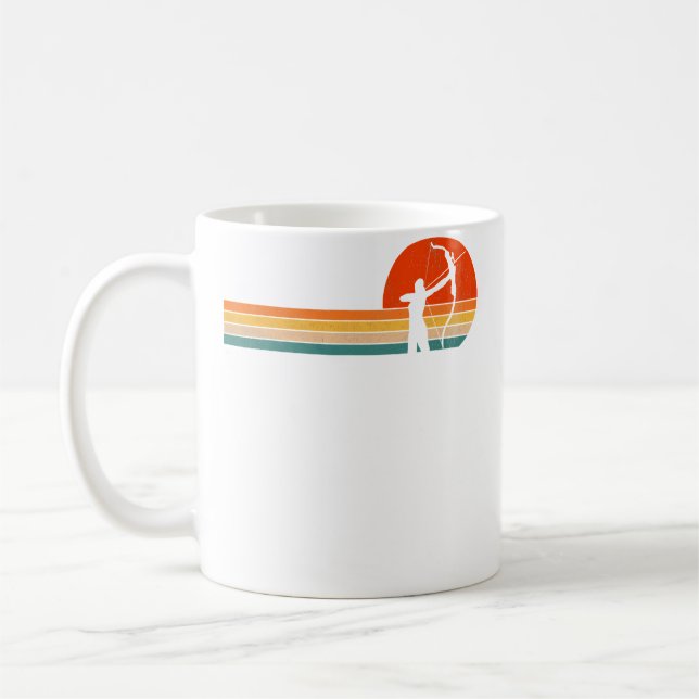 Archery Archer Bow Shooting Coffee Mug (Left)