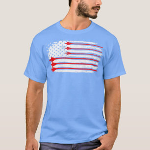 Archery Arrow American Flag  T-Shirt