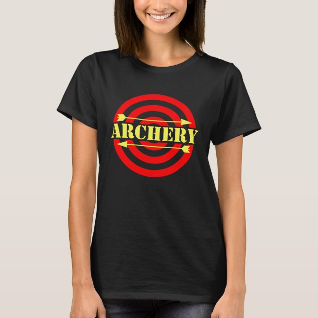 Archery Arrows Bow And Arrow Targets Archery T-Shirt (Front)