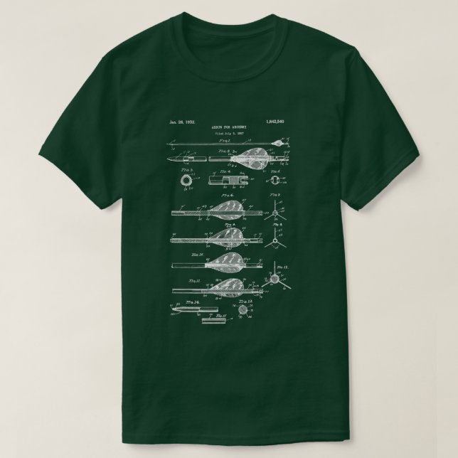 Archery Arrows Vintage Design   Compound Bow Tee  (Design Front)