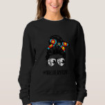 Archery Aunt Life Messy Bun Hair Glasses Mother's  Sweatshirt<br><div class="desc">Archery Aunt Life Messy Bun Hair Glasses Mother's Day</div>