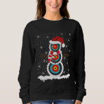 Archery Ball Xmas  Santa Hat Snowman Archery Chris Sweatshirt<br><div class="desc">Archery Ball Xmas  Santa Hat Snowman Archery Christmas</div>