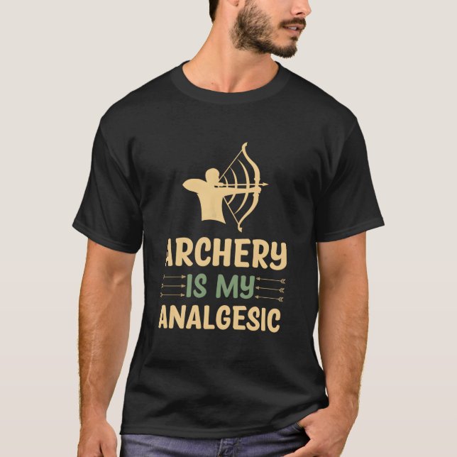 Archery Bow Bowhunter Bow And Arrow Bow Hunting T-Shirt (Front)