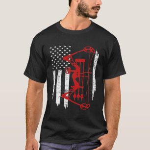 Archery Bow Hunting Flag T-Shirt