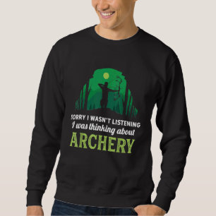 Archery Bow Sport Vintage Natures Art Archeries Fu Sweatshirt